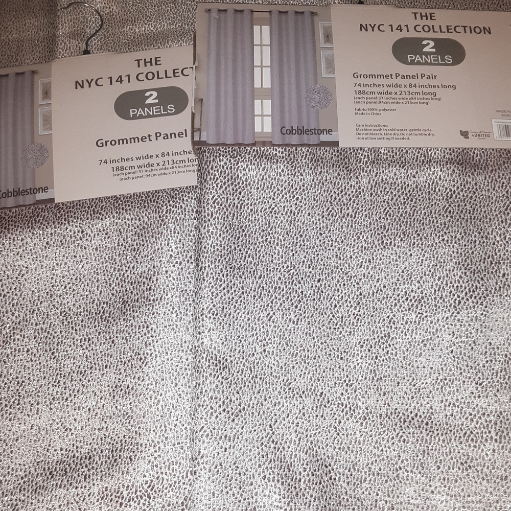 NYC141 Collection *4 PANELS* Grommet Pairs 74 x 84